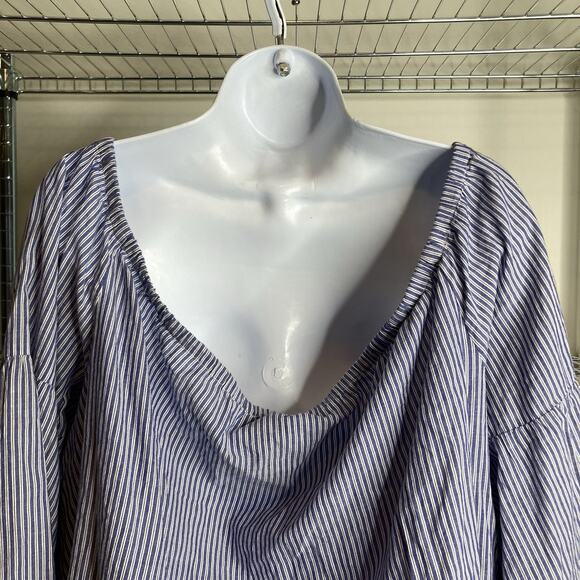 Macy’s INC Women's Embroidered Off Shoulder Blouse Size 3X Peasant Boho Festival - Picture 10 of 11